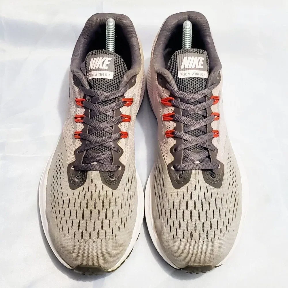 Nike Zoom Winflo 4 Athletic Sneakers Light/Dark Gray 898485-010 Women's Size 9.5